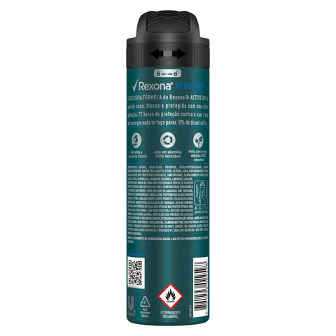 Desodorante Aerosol Rexona Men Active Dry 150 Ml