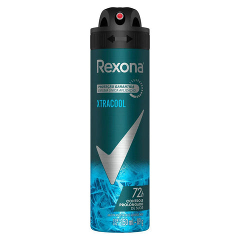 Desodorante Antitranspirante Masculino Rexona Men Xtracool, Aerossol, 1 Unidade Com 150Ml