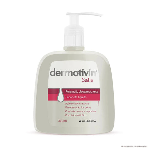 Sabonete Galderma Dermotivin Salix Líquido Com 300Ml