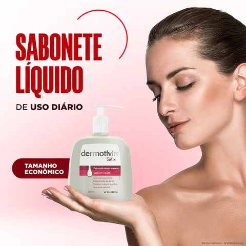 Sabonete Galderma Dermotivin Salix Líquido Com 300Ml
