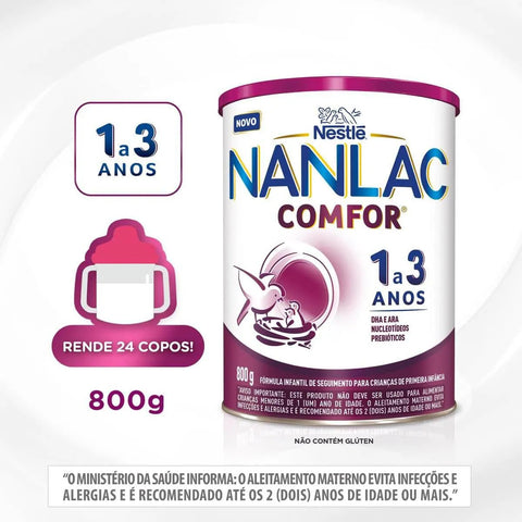 Fórmula Infantil Nanlac Comfor 1 a 3 - 800 g