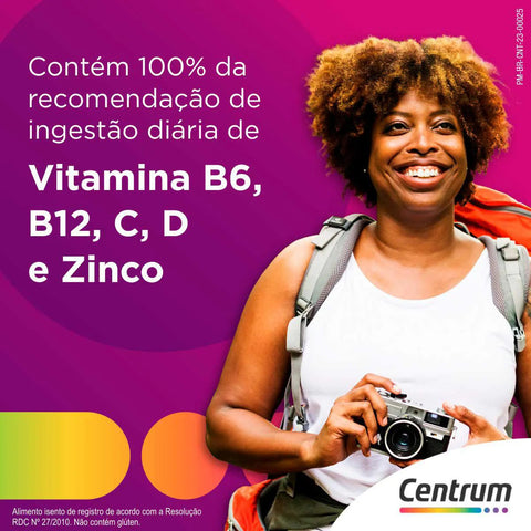 Polivitamínico Centrum Essentials Mulher de A-Zinco 60 Unidades - Comprimido