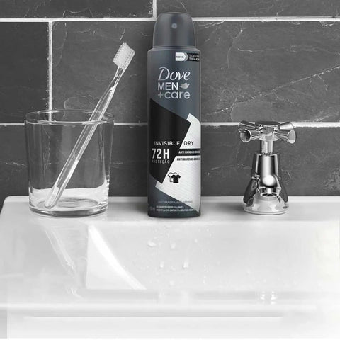 Desodorante Masculino Dove Men + Care Invisible Dry, Aerossol, 1 Unidade Com 150Ml