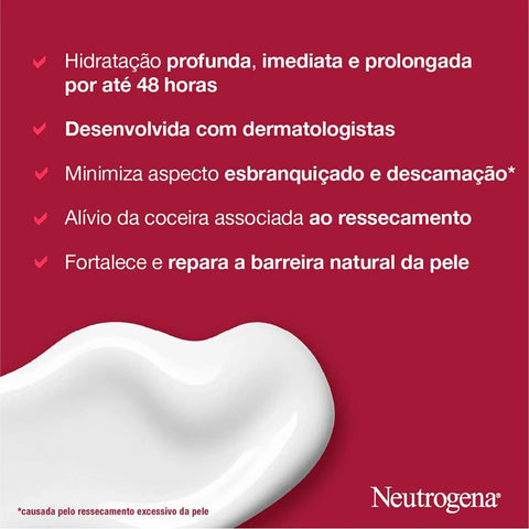 Hidratante Corporal Neutrogena Norwegian Intensivo Sem Fragrância Com 400Ml