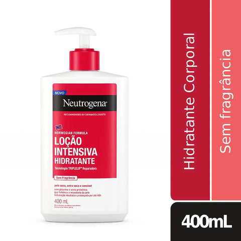 Hidratante Corporal Neutrogena Norwegian Intensivo Sem Fragrância Com 400Ml