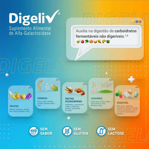 Suplemento Alimentar Digeliv 30 Unidades - Sachê