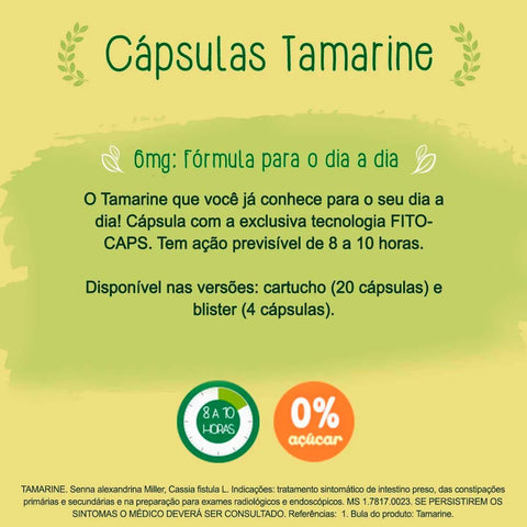 Tamarine 6mg - 20 Unidades - Cápsula