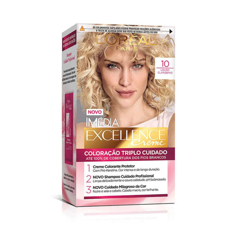 Tintura L'Oréal Imédia Excellence Creme Nº 10 Louro Claríssimo