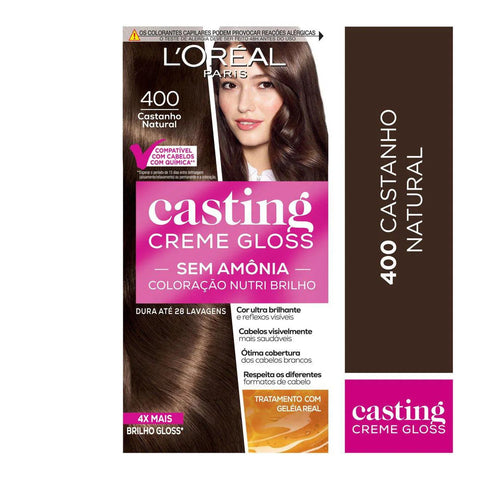 Tonalizante L'Oréal Casting Creme Gloss Nº 400 Castanho Natural