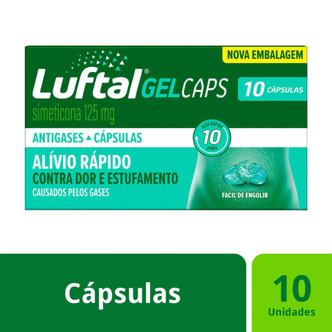 Luftal Gel Caps 125mg - 10 Unidades - Cápsula