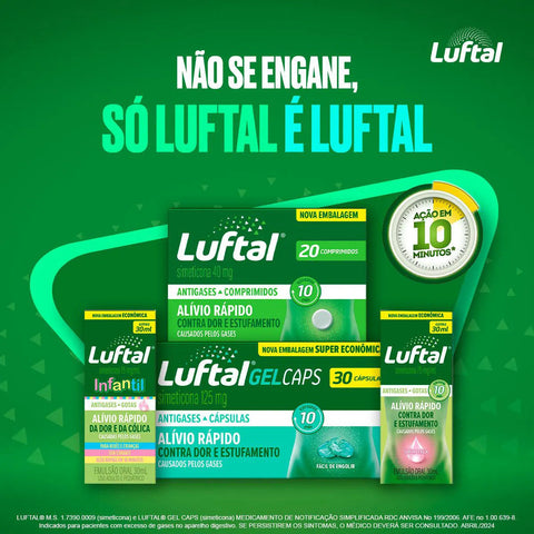 Luftal Gel Caps 125mg - 10 Unidades - Cápsula