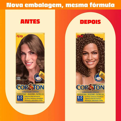 Tintura Cor & Ton Nº 6.0 Louro Escuro