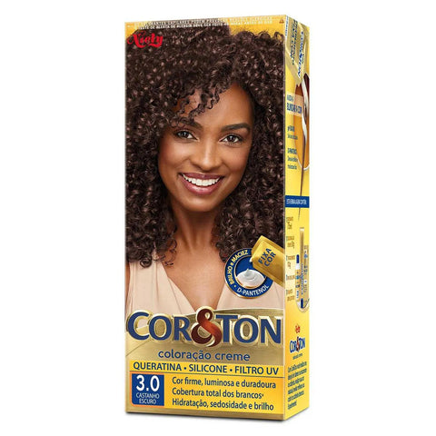 Tintura Cor & Ton Nº 3.0 Castanho Escuro