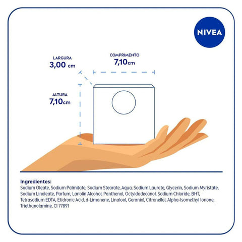 Sabonete Corporal Nivea Creme Care Barra, 1 Unidade Com 90G