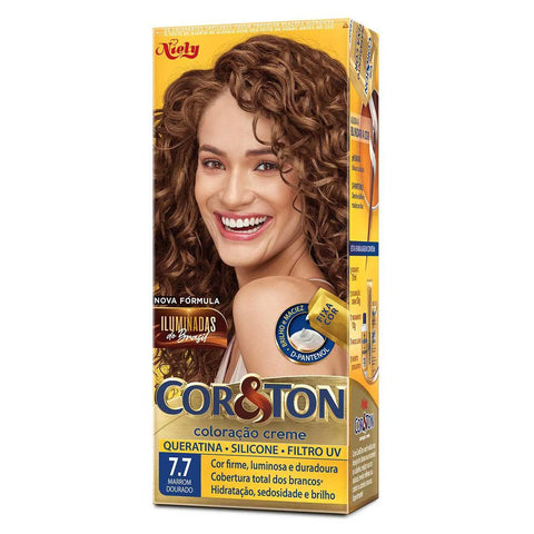 Tintura Cor & Ton Nº 7.7 Marrom Dourado