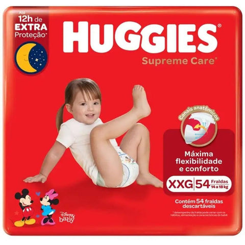Fralda Huggies Supreme Care Tamanho XXG - 54 Unidades