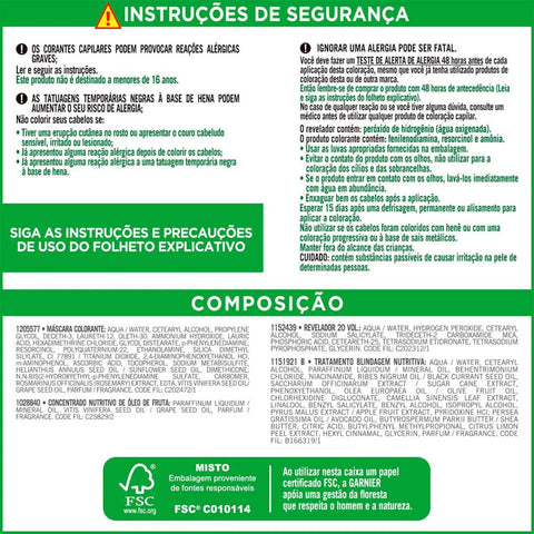 Tintura Garnier Nutrisse Coloríssimos Nº 6646 Pimenta Fogo