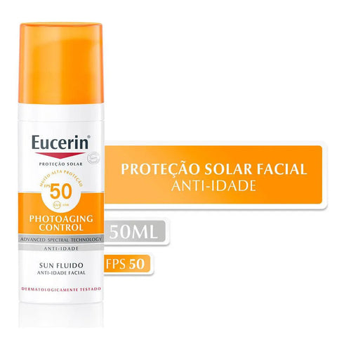 Protetor Solar Facial Eucerin Sun Anti-Idade Eucerin Sun FPS 50 - 50 mL