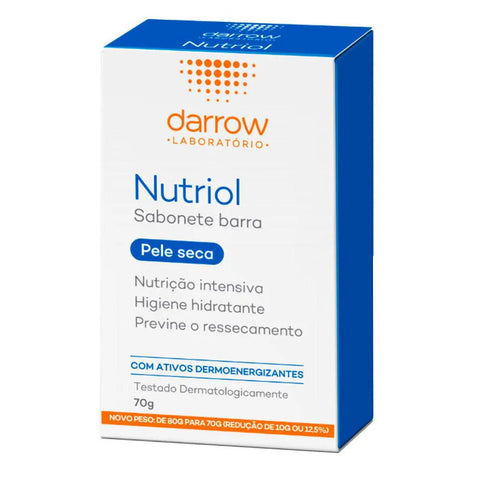 Sabonete Darrow Nutriol Pele Seca Barra, 1 Unidade Com 70G