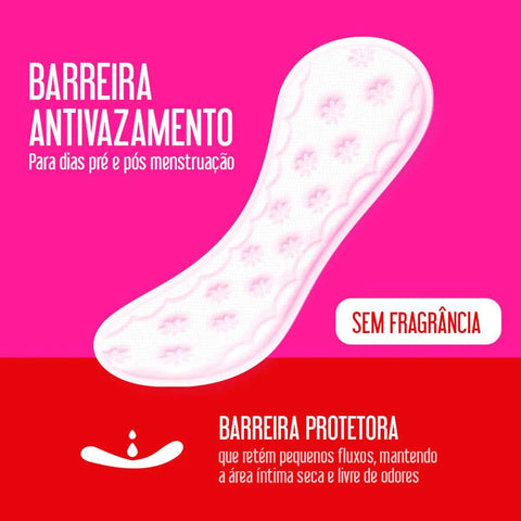 Protetor Diário Carefree Sem Perfume 15 Unidades