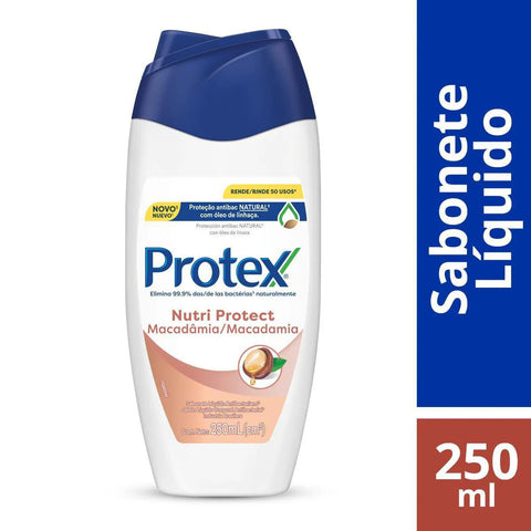 Sabonete Antibacteriano Protex Pró-Hidrata Oil Complex Óleo de Macadâmia, Líquido, 1 Unidade Com 250Ml