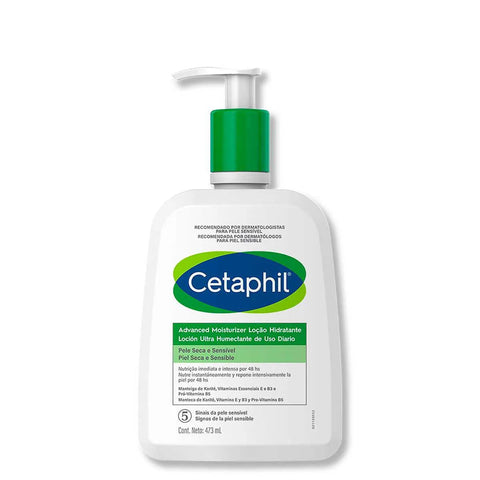 Loção Hidratante Cetaphil Advanced Moisturize Pump Pele Seca e Sensível - 473 g