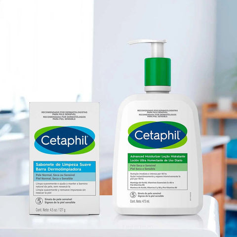 Loção Hidratante Cetaphil Advanced Moisturize Pump Pele Seca e Sensível - 473 g