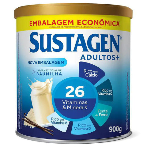 Sustagen Adultos+ Sabor Baunilha - 900 g