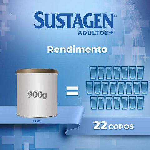 Sustagen Adultos+ Sabor Baunilha - 900 g