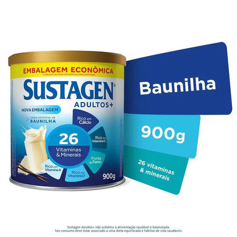 Sustagen Adultos+ Sabor Baunilha - 900 g