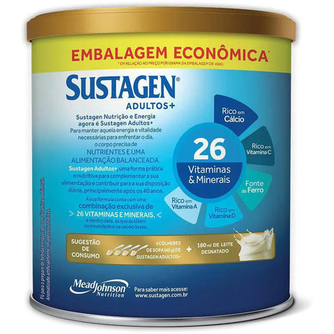 Sustagen Adultos+ Sabor Baunilha - 900 g