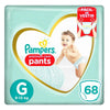 Fralda Pampers Pants Premium Care Tamanho G - 68 Unidades