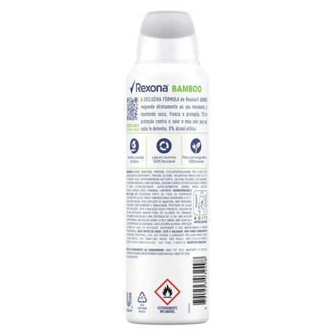 Desodorante Antitranspirante Feminino Rexona Motionsense Bamboo, Aerossol, 1 Unidade Com 150Ml