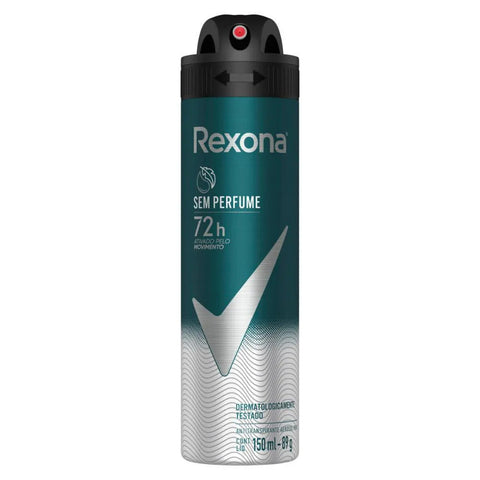 Desodorante Antitranspirante Masculino Rexona Men Sem Perfume, Aerossol, 1 Unidade Com 150Ml