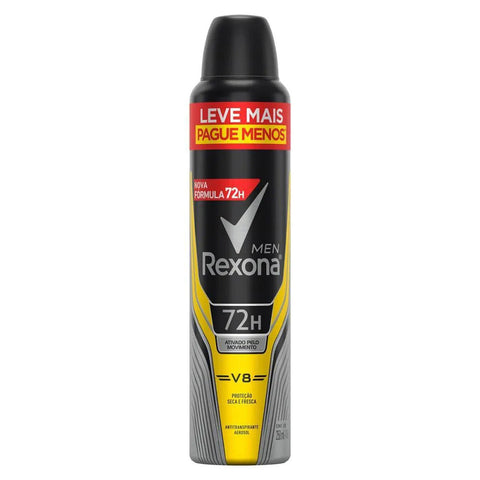 Desodorante Antitranspirante Masculino Rexona Men V8, Aerossol, 1 Unidade Com 250Ml