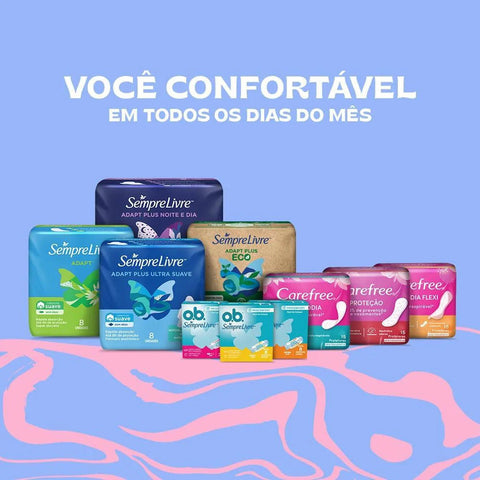 Protetor Diário Carefree Sem Perfume 40 Unidades