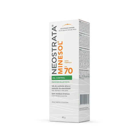 Protetor Solar Facial Neostrata Minesol Oil Control Sem Cor - FPS 70 - 40 g