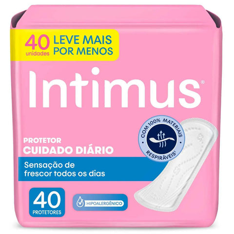 Protetor Diário Intimus Days Sem Perfume, Pacote Com 40 Unidades