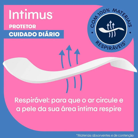Protetor Diário Intimus Days Sem Perfume, Pacote Com 40 Unidades