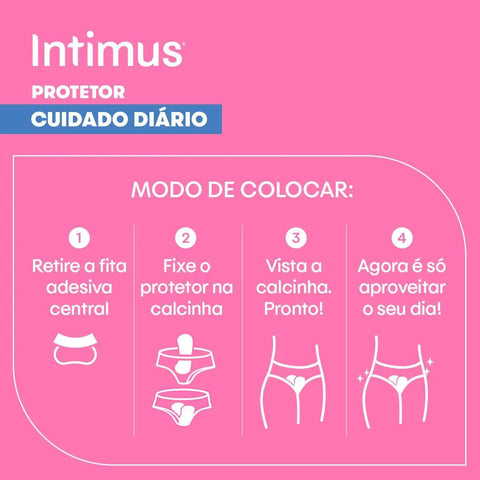 Protetor Diário Intimus Days Sem Perfume, Pacote Com 40 Unidades