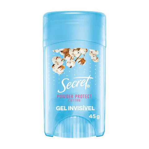 Desodorante Feminino Secret Clear Gel Powder Protect Cotton, Stick Com 45G