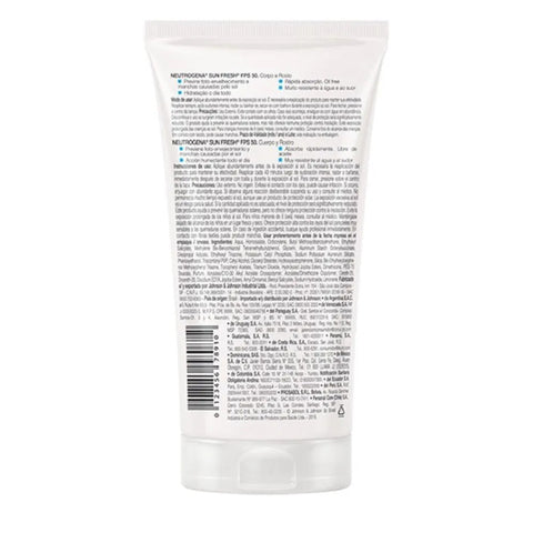 Protetor Solar Corporal Neutrogena Sun Fresh FPS 50 - 120 mL