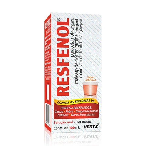 Resfenol 40mg/L + 0,6mg/mL + 0,6mg/mL - 100 mL - Solução