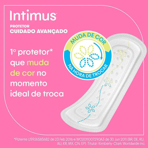Protetor Diário Intimus Com Indicador de Troca 80 Unidades