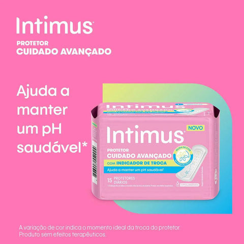 Protetor Diário Intimus Com Indicador de Troca 80 Unidades