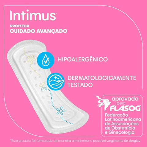 Protetor Diário Intimus Com Indicador de Troca 80 Unidades
