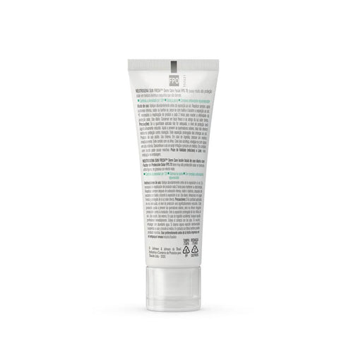Protetor Solar Facial Neutrogena Sun Fresh Derm Care Sem Cor - Mista a Oleosa - FPS 70 - 40 g