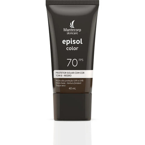 Protetor Solar Facial Episol Color Negro - FPS 70 - 40 mL