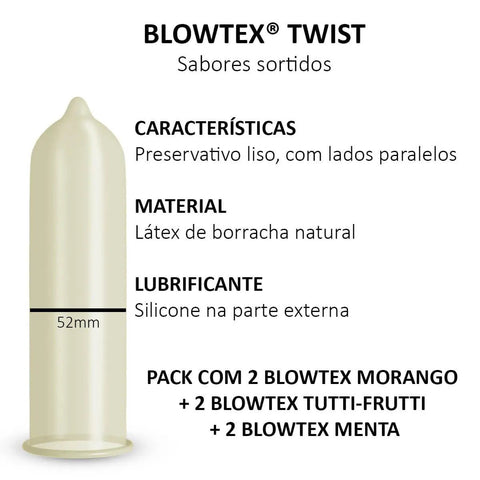 Preservativo Blowtex Twist 6 Unidades