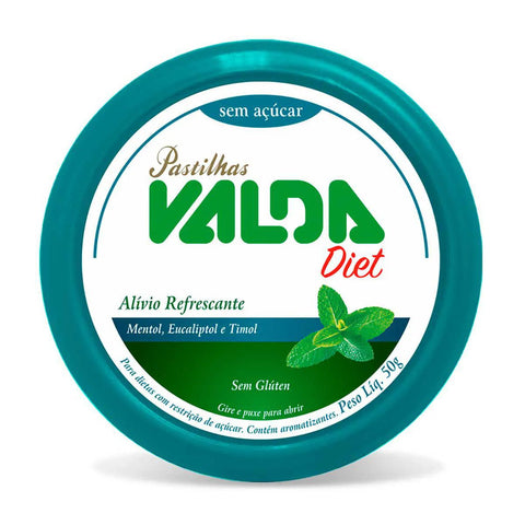 Valda Diet Lata Display Com 10X50G